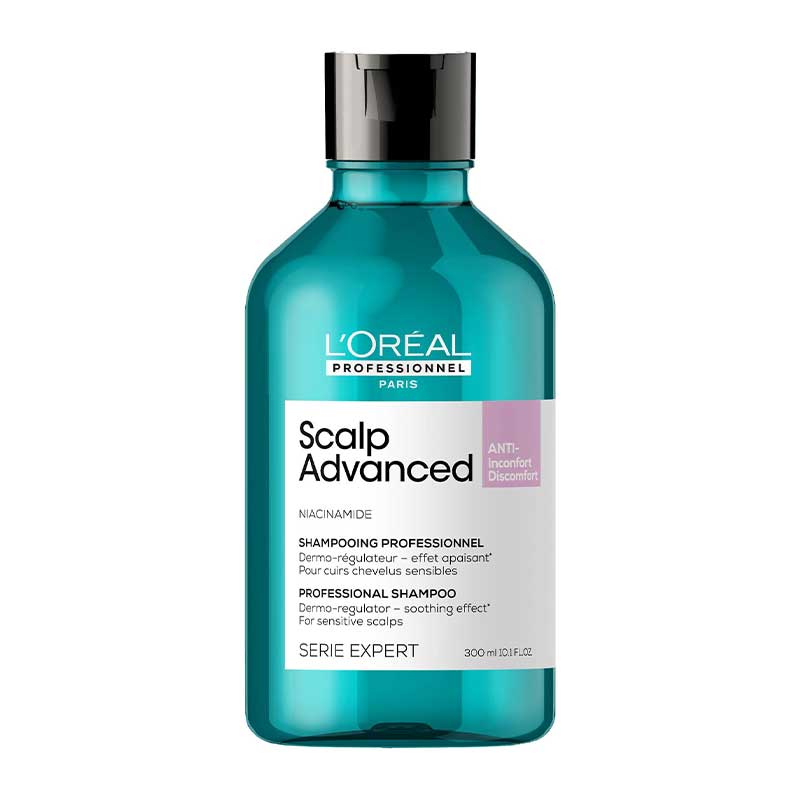 L'Oréal Professionnel Serié Expert Scalp Advanced Anti-Discomfort Dermo-Regulator Shampoo | anti discomfort shampoo | niacinamide shampoo | sensitive scalps shampoo | dry skin shampoo