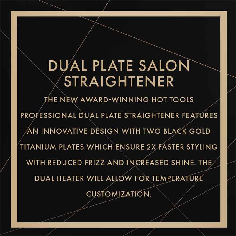 Hot Tools Black Gold Dual Plate Straightener