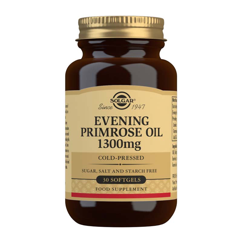 Solgar Evening Primrose Oil 1300 mg | food supplements | primrose oil | womens supplement 