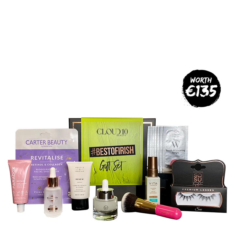 Cloud 10 Beauty #BestofIrish Gift Set | gift set | makeup set | makeup products | best of irish gift box | vita liberata | SOSU lashes | Carter beauty face mask | We are Paradoxx