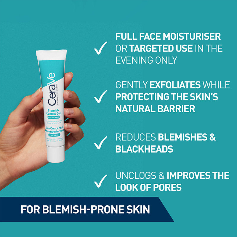 CeraVe Blemish Control Gel | full face moisturiser or targeted use
