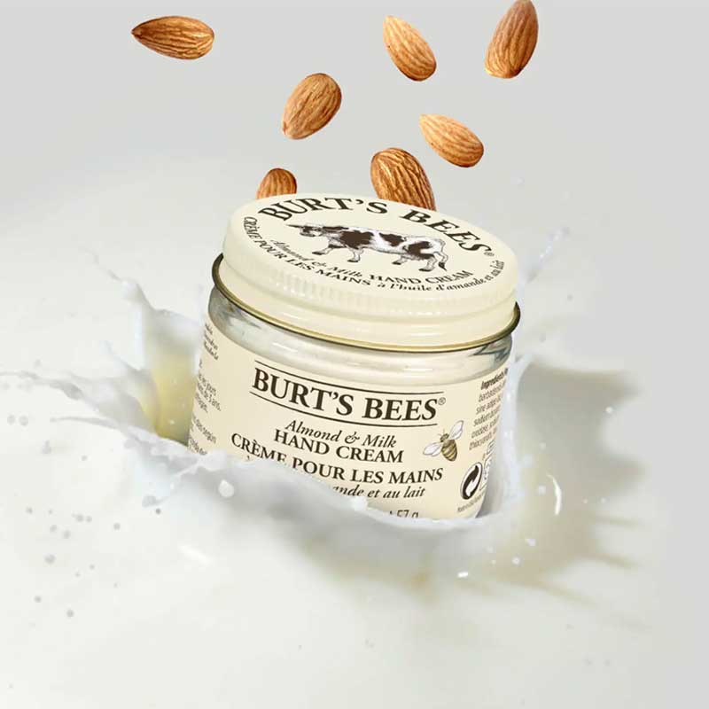 Burt's Bees Almond & Milk Hand Cream | aloe and beeswax natural cruelty free hand cream almond and milk scented hand cream | 