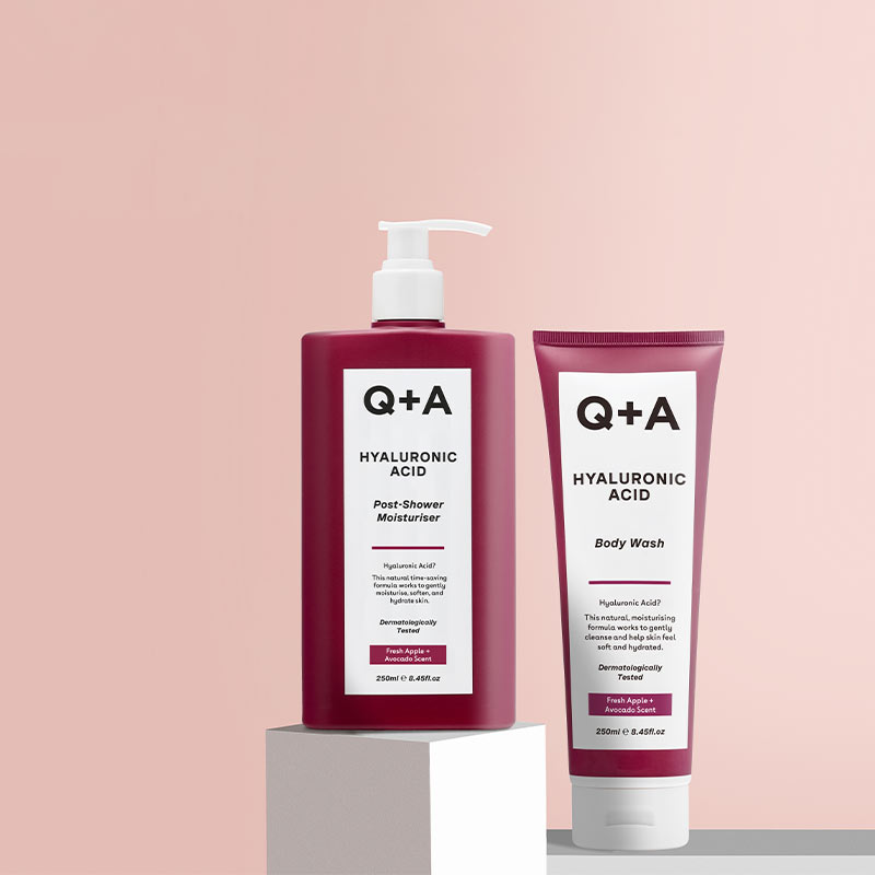 Q+A Hyaluronic Acid Wet Skin Moisturiser | after shower moisturiser