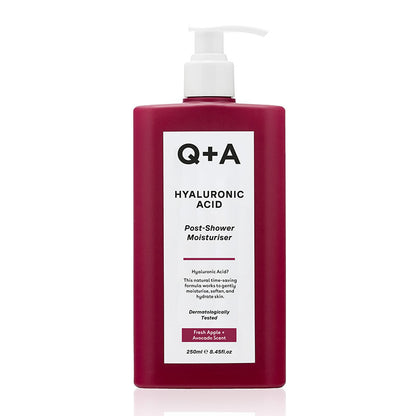 Q+A Hyaluronic Acid Wet Skin Moisturiser | wet skin moisturiser | apple and avocado moisturiser