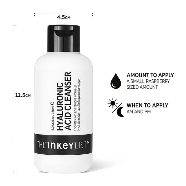 The INKEY List Hyaluronic Acid Cleanser | cleanser for am and pm | dehydrated skin