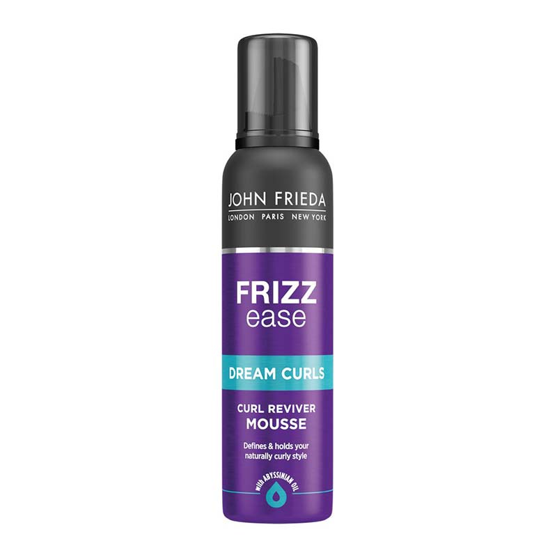 John Frieda Frizz Ease Curl Reviver Mousse | styling mousse | heat protection mousse | curly hair | frizzy hair