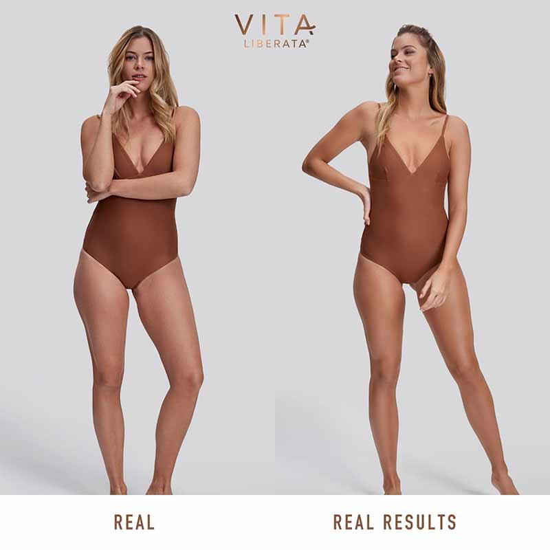 Vita Liberata Body Blur with Tan | before and after body blur with tan