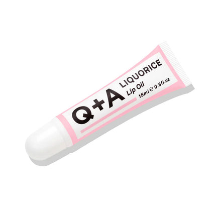 Q+A Liquorice Lip Oil | lip balm oil for plumping effect