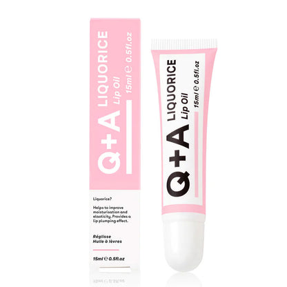 Q+A Liquorice Lip Oil | elasticity in lips balm