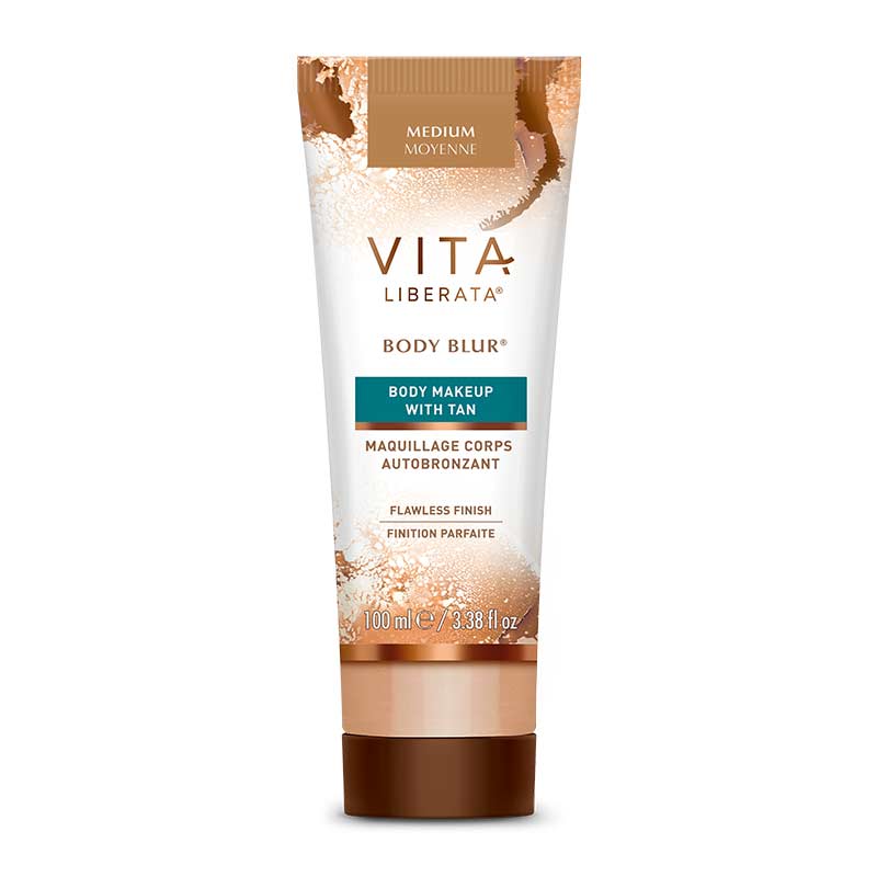 Vita Liberata Body Blur with Tan | shade medium body makeup with tan