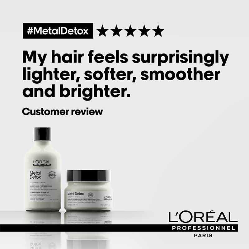 L'Oreal Professionnel Metal Detox | shampoo and conditioner for lifting hair | toning routine for cleansing out colour in colour treated hair