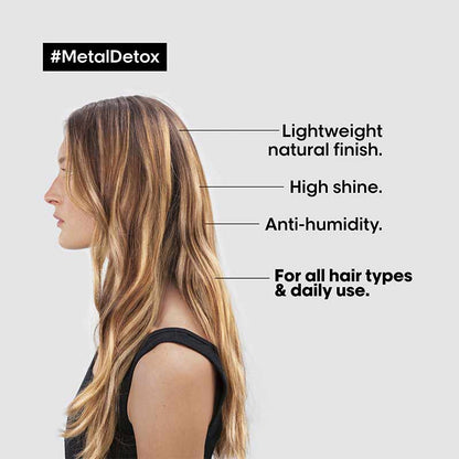 L'Oreal Professionnel Metal Detox Anti-Deposit Protector Concentrated Oil | lightweight and natural finish styling oil