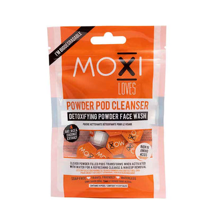Moxi Loves Power Pod Cleanser | exfoliator | face wash | make up remover