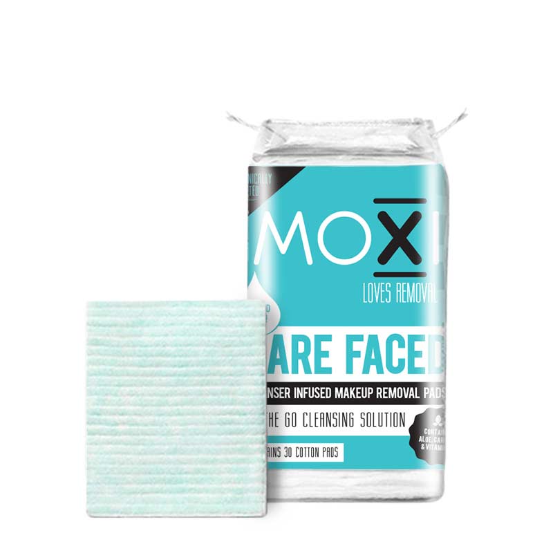 Moxi Loves Bare Faced Cleanser Infused Makeup Removal Pads