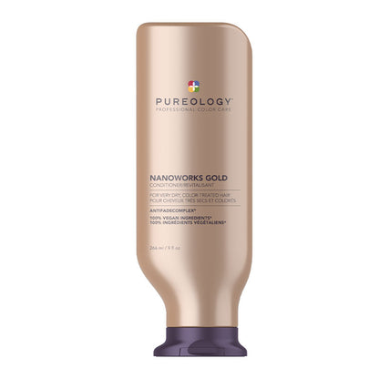 Pureology Nanoworks gold Conditioner | colour treated hair conditioner | reparative rich conditioner sulfate free 