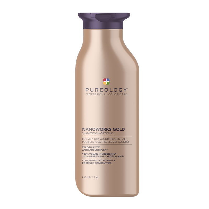 Pureology Nanoworks Gold Shampoo | reparative rich shampoo | colour treated hair shampoo | 