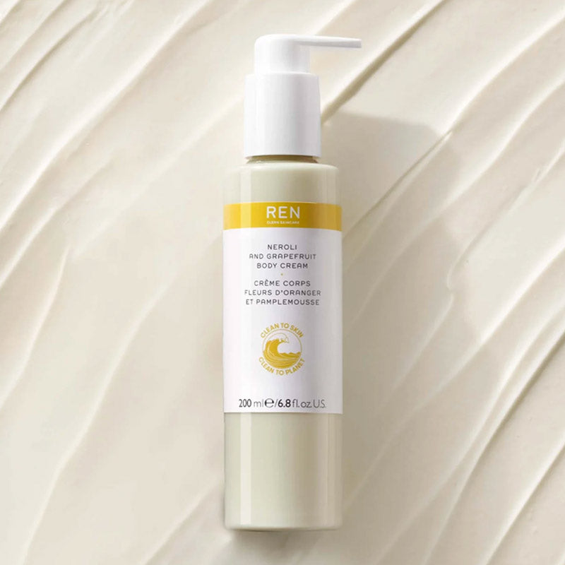 REN Neroli & Grapefruit Body Cream | neroli oil skin toning uplifting aromatherapeutic cream for skin