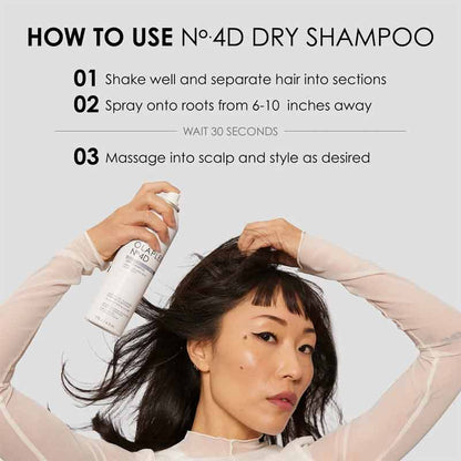 Olaplex No 4D Clean Volume Detox Dry Shampoo | massage dry shampoo into scalp