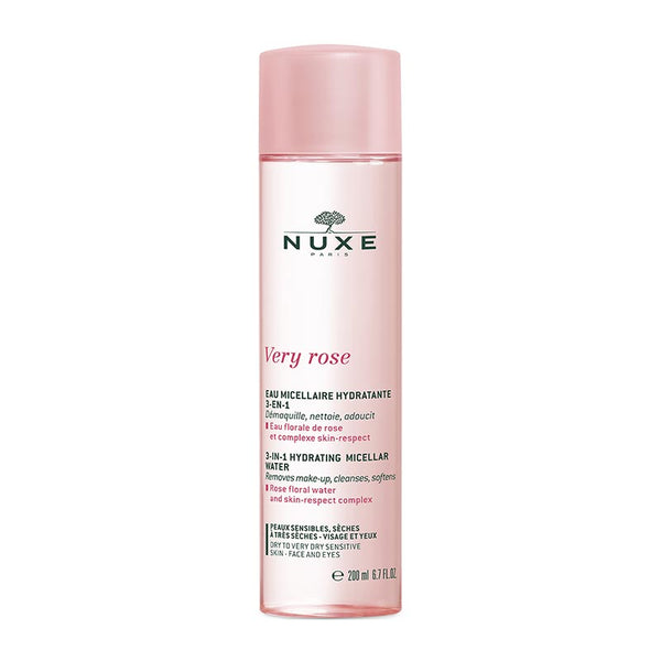 NUXE Very Rose 3 in 1 Hydrating Micellar Water | Makeup Remover | Cleanser