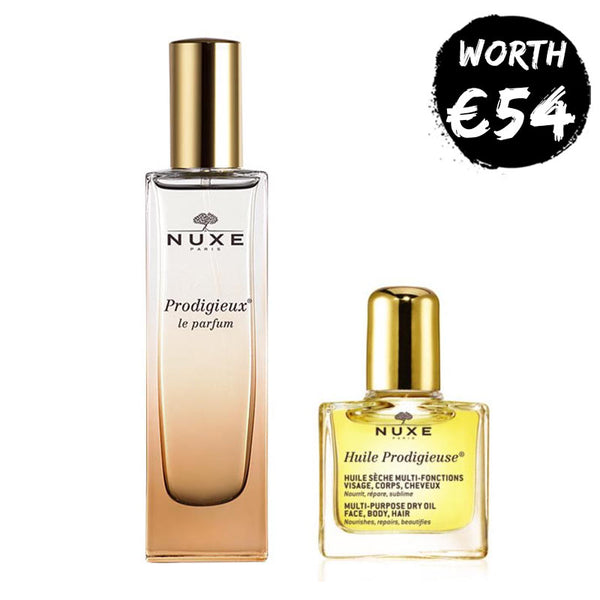 NUXE Prodigieux le Parfum | NUXE 10ml oil perfume bundle  | nuxe hero bundle | free nuxe bundle