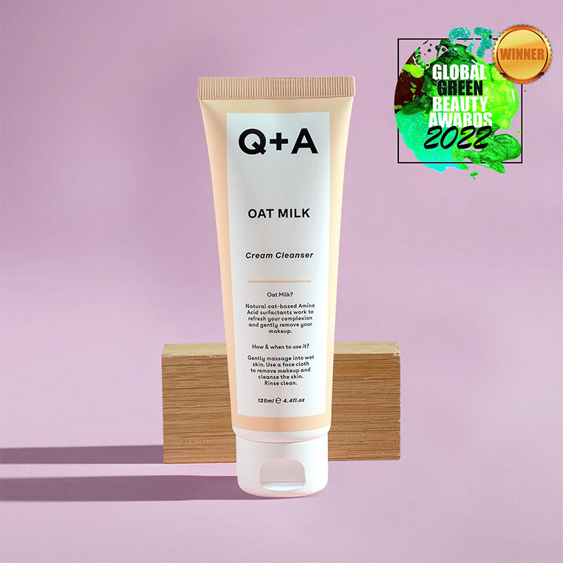 Q+A Oat Milk Cleanser | global green beauty awards 2022