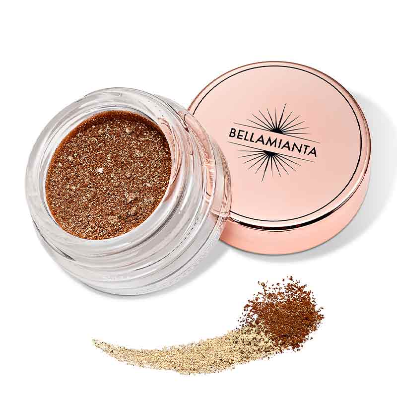 Bellamianta Magma Fusion Eye Shadow Pot | weightless glitter for eye | shade ochre eyeshadow
