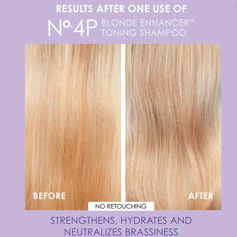 Olaplex Blonde Enhancer Toning Shampoo No.4P 250ml | purple shampoo | purple toner | before and after