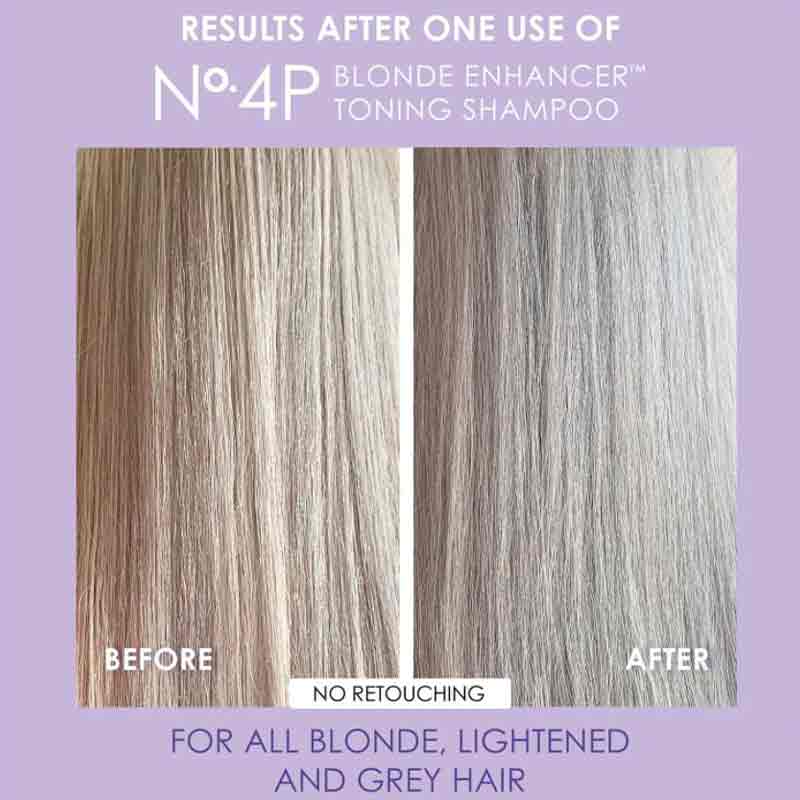 Olaplex Blonde Enhancer Toning Shampoo No.4P 250ml | purple shampoo | purple toner | before and after