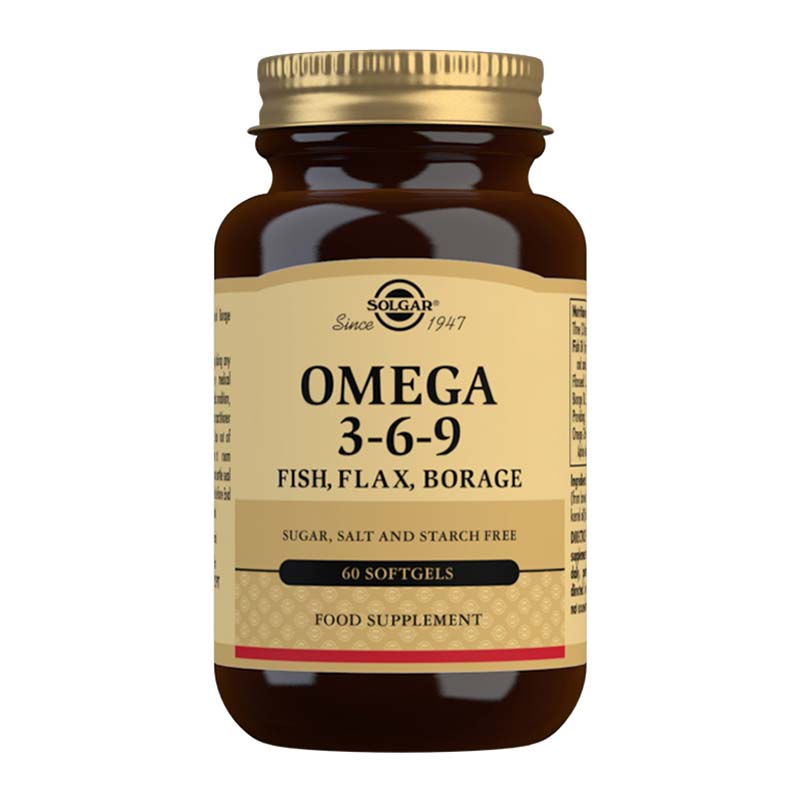 Solgar Omega 3-6-9 Fish, Flax, Borage 60 Softgels