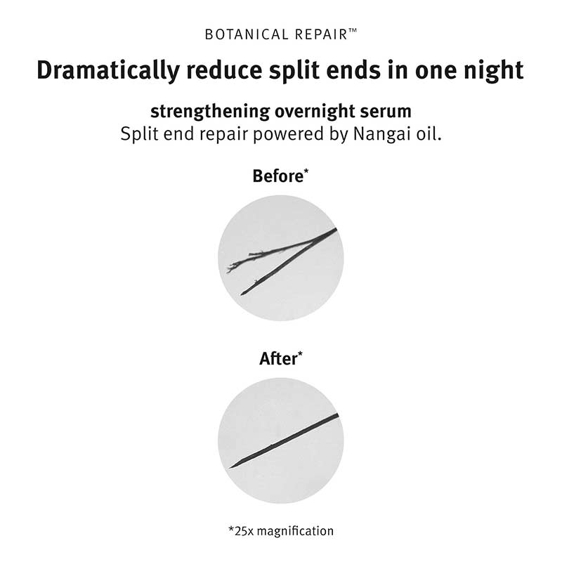 Aveda Botanical Repair Strengthening Overnight Serum | repair split ends in one night with nangai oil
