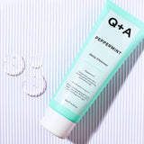 Q+A Peppermint Daily Wash | cleanser live bacteria in the skin