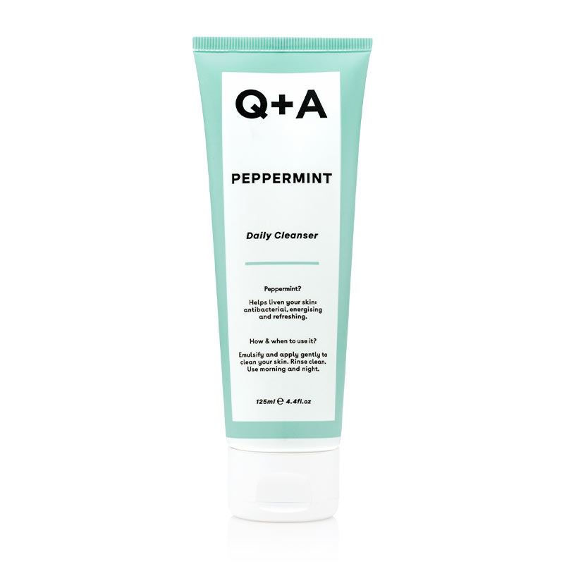Q+A Peppermint Daily Wash | refreshing feeling for clean skin | emulsify the skin is fresh mint