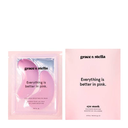 Grace & Stella Everything is better in pink eye masks | pink under eye masks