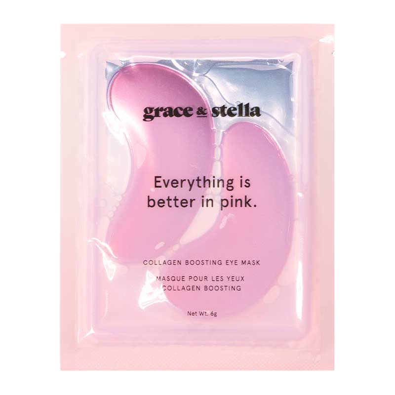 Grace & Stella Everything is better in pink eye masks | collagen boosting under eye masks