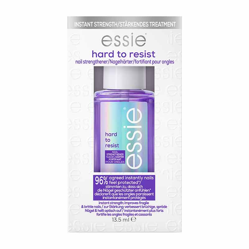 Essie Nail Care Hard To Resist Strengthener | violet tint | neutralise and brighten nails | colour correcting nail strengthener |