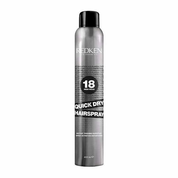Redken’s 18 Quick Dry Hairspray | fast-drying hairspray | lasting results | For voluminous hair | High hold