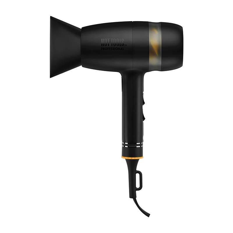 Hot Tools Black Gold QuietAir Hair Dryer | quiet hair dryer | hair dryer to use around babies | noise reduction hair dryer