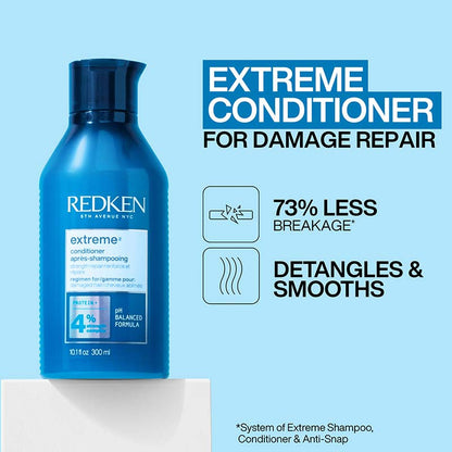 Redken Extreme Conditioner + FREE Extreme Play Safe 30ml  | redken conditioner for damaged hair | redken | redken conditioner for dry hair | conditioner for split ends