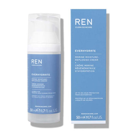 REN Everhydrate Marine Moisture-Replenish Cream | Hydrating cream | replenishing cream | hyaluronic acid | Ren skincare | Moisturiser | hydrating moisturiser 