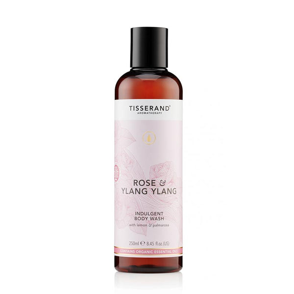 Tisserand Rose and Ylang Ylang Body Wash | indulgent | shower gel | lemon and palmarosa | liquid wash