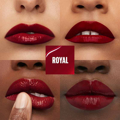 Maybelline SuperStay Vinyl Ink Liquid Lipstick | shade royal dark red purple lip gloss and shine | vegan and cruelty free lipstick | vitamin e lip gloss