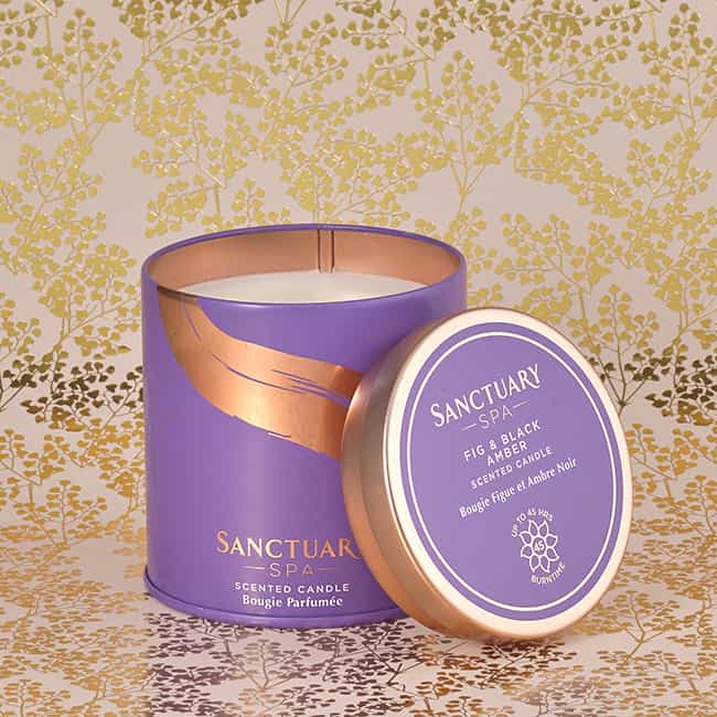 Sanctuary Fig & Black Amber Scented Candle | candle | home fragrance