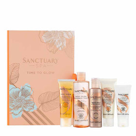Sanctuary Time to Glow | bath & shower gift set | body wash | body scrub