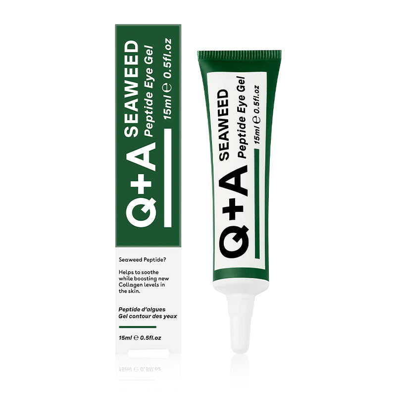 Q+A Seaweed Peptide Eye Gel | collagen building under the eyes