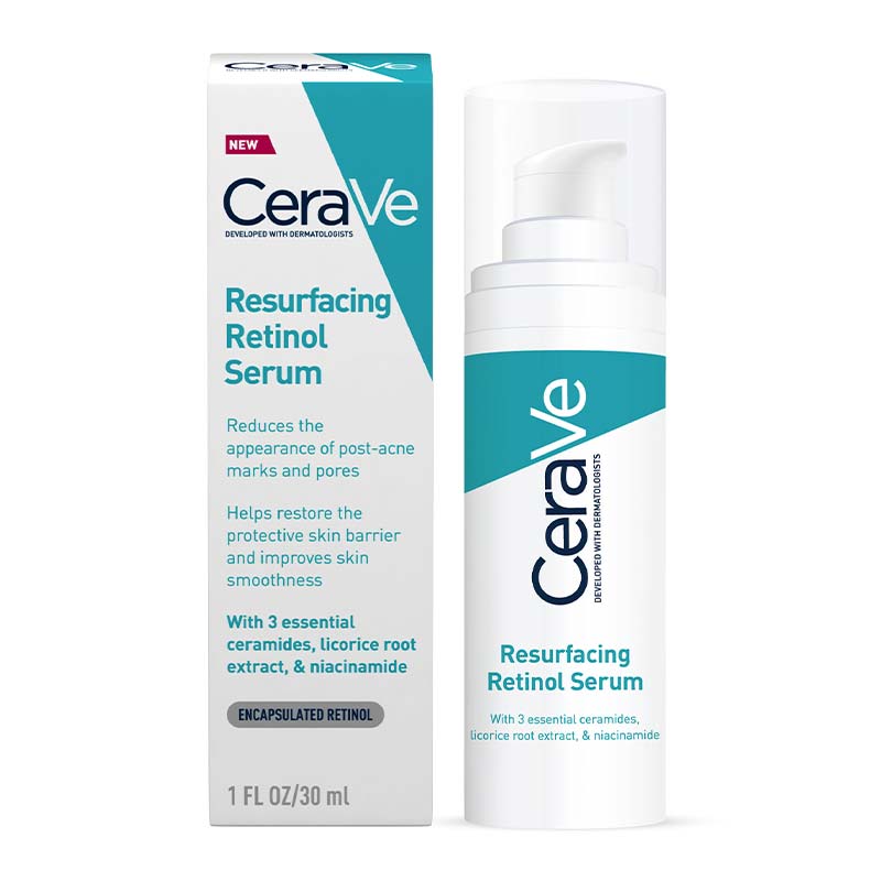 CeraVe Resurfacing Retinol Serum | 3 essential ceramides | reduce appearance of pores | pore reducer serum