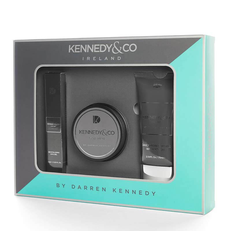 Kennedy & Co Men's Gift Set: Moisturiser, Eye Gel & Hair Clay