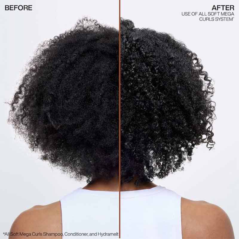 Redken All Soft Mega Curls Shampoo | before and after curl shampoo redken