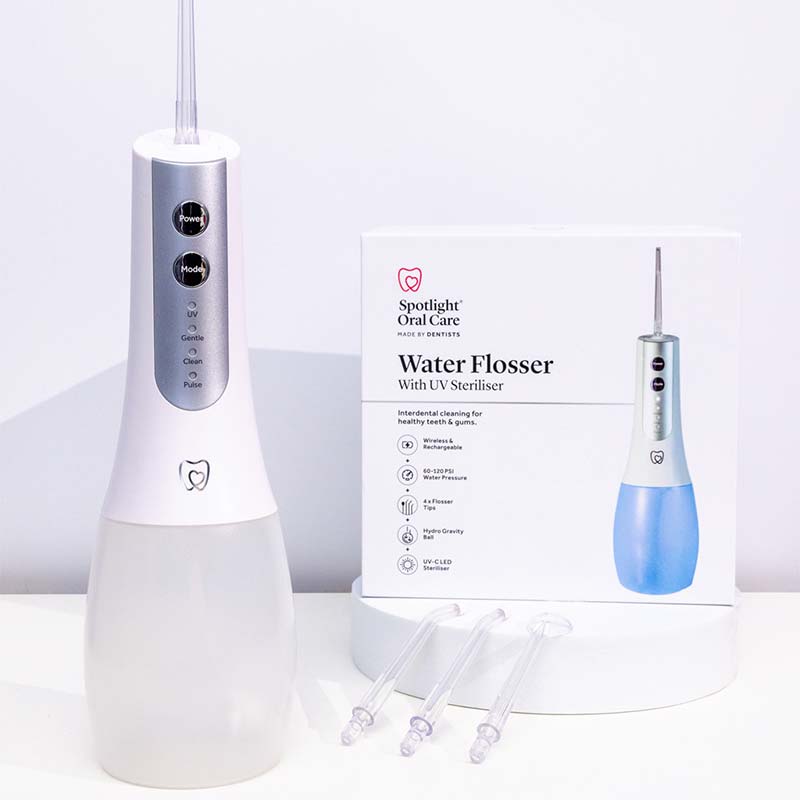 Spotlight Oral Care Water Flosser with UV Steriliser | Teeth whitening | healthy gums | tooth floss | electrical tooth floss 