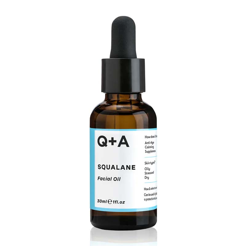 Q+A Squalane Facial Oil | moisture barrier in the skin keep skin moisturised for longer