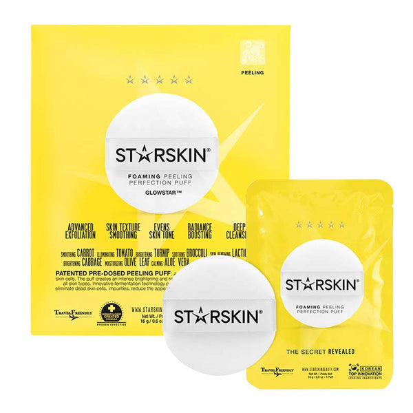 STARSKIN Glowstar Foaming Peeling Puff | face peel | facial exfoliator